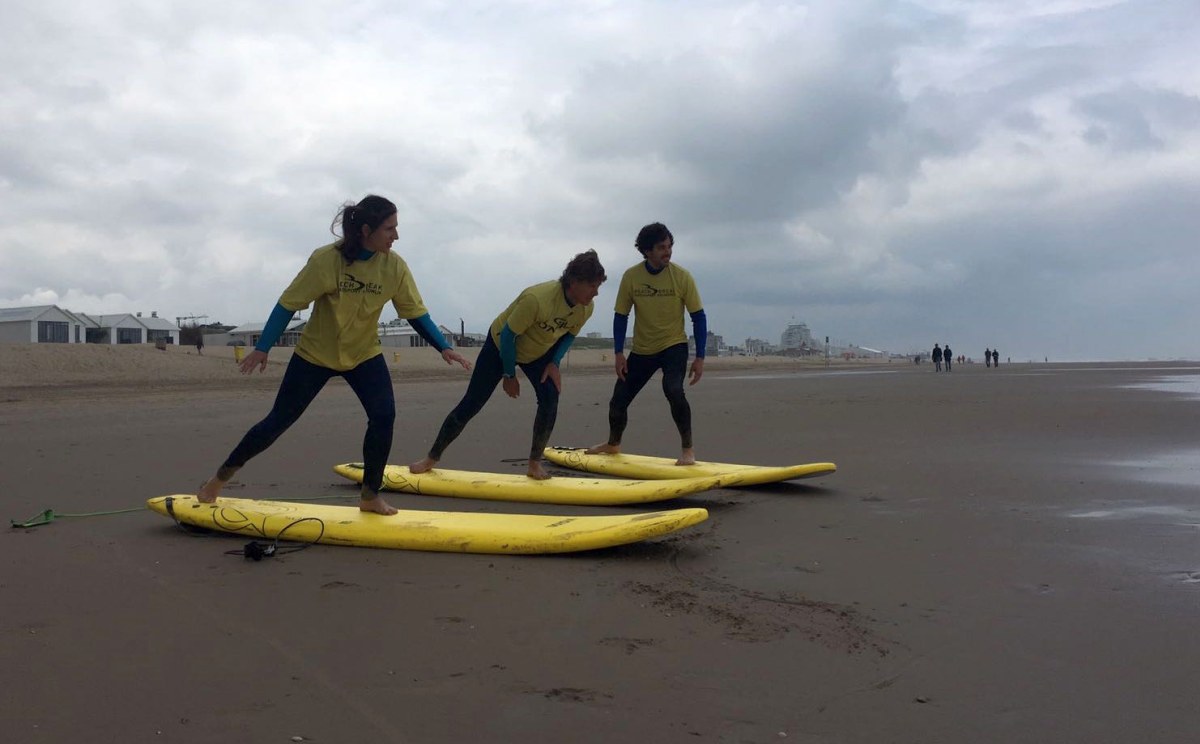 everyone.org-Team lernt surfen